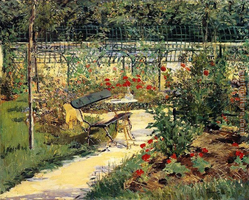 The Bench painting - Edouard Manet The Bench art painting